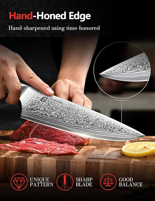 Kitchen Knife Set, 3 PCS Japanese Chef Knife Set