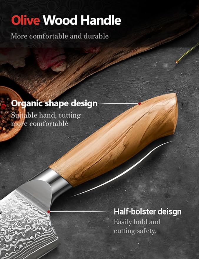 Kitchen Knife Set, 3 PCS Japanese Chef Knife Set