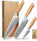 Kitchen Knife Set, 3 PCS Japanese Chef Knife Set
